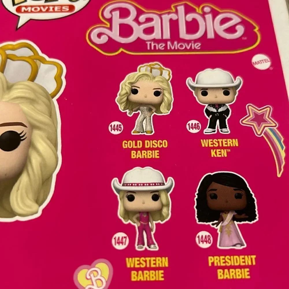 NIB Funko Gold Disco 💃 🪩 Barbie 💄 from Barbie Movie 🎥 🍿